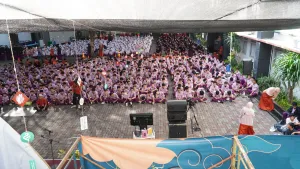 Pemandangan dan suasana acara kegiatan Tasyakuran Akbar 24 Tahun Insantama di Plaza.